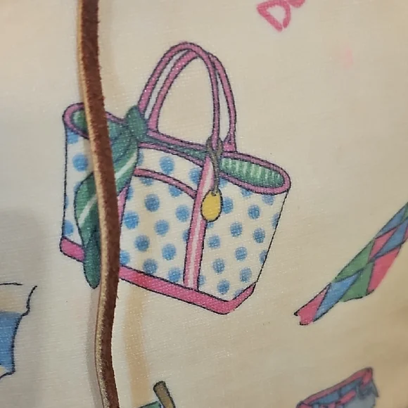 Dooney & Bourke Yellow Graphic Tote - Picture 9 of 11